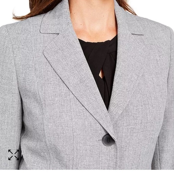 Kasper Light Gray Women's Suit Jacket - Picture 3 of 7